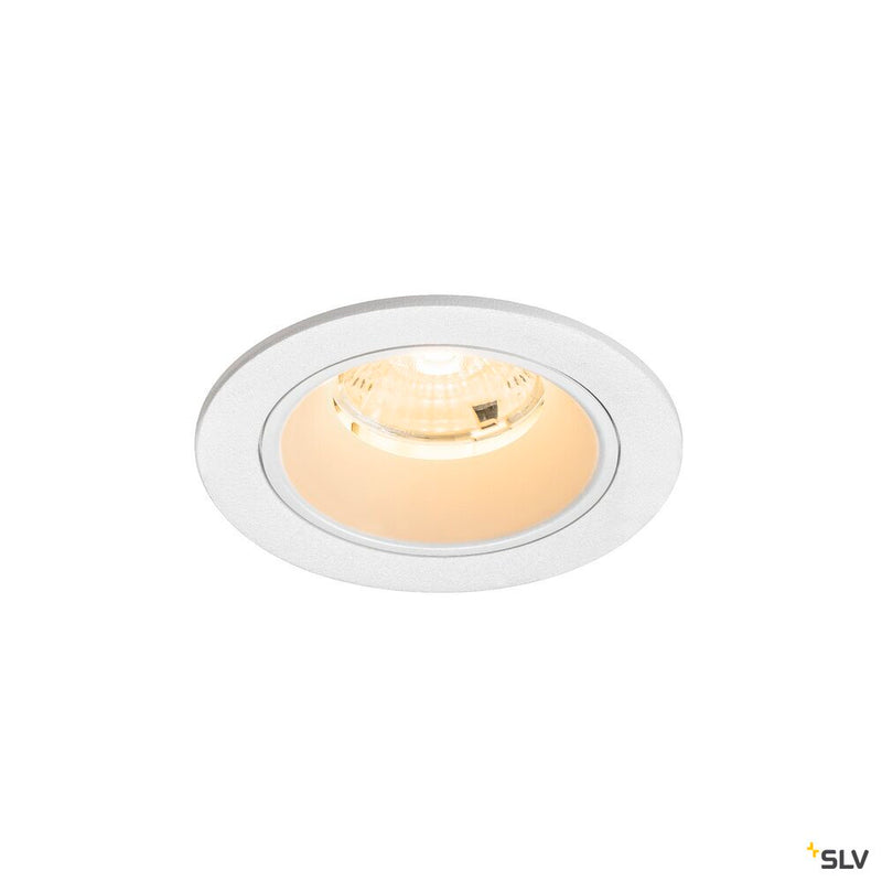 SLV 1009467 NUMINOS® S, Recessed ceiling light, 3000 K, 55°, IP20, round, white