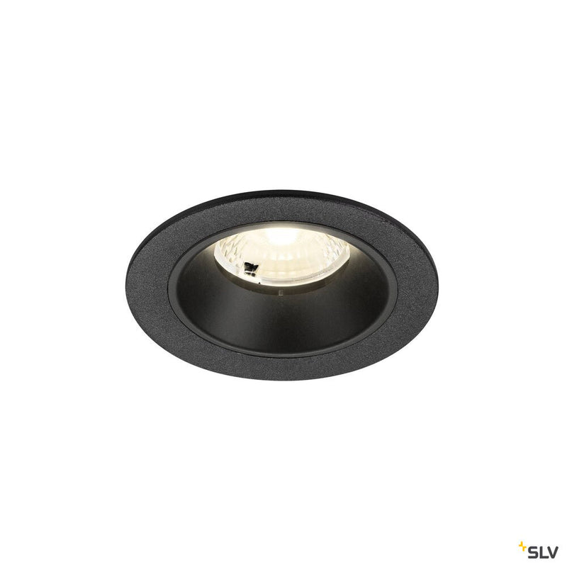 SLV 1009472 NUMINOS® S, Recessed ceiling light, 4000 K, 40°, IP20, round, black