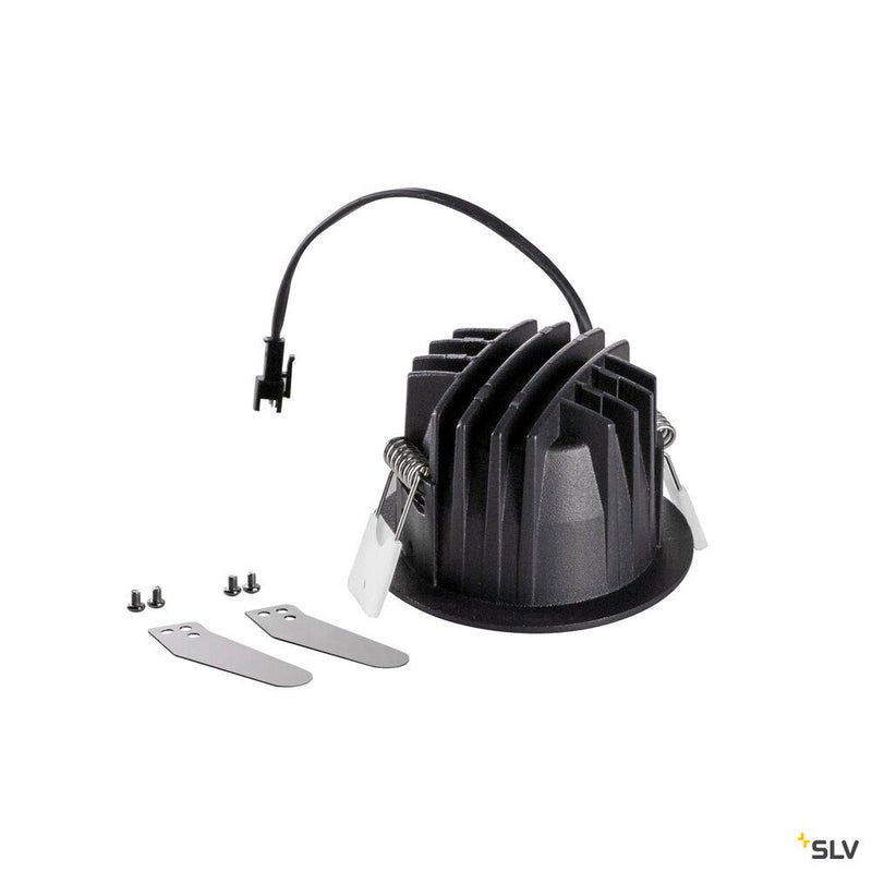SLV 1009475 NUMINOS® S, Recessed ceiling light, 4000 K, 55°, IP20, round, black