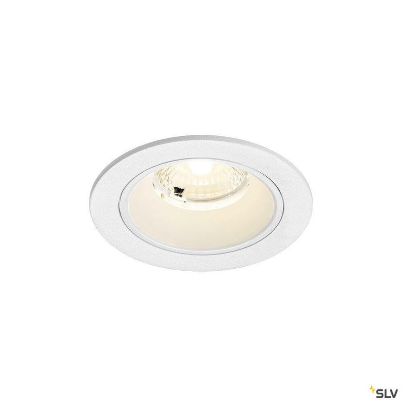 SLV 1009482 NUMINOS® S, Recessed ceiling light, 4000 K, 40°, IP20, round, white