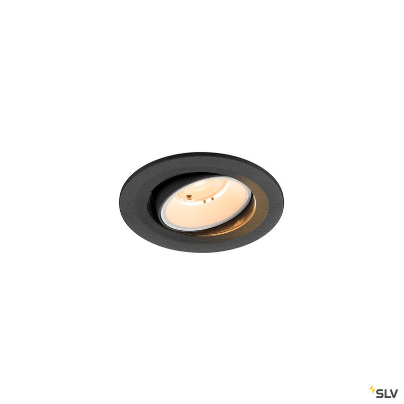 SLV 1009491 NUMINOS® MOVE S, Recessed ceiling light, 2700 K, 40°, IP20, round, black / white