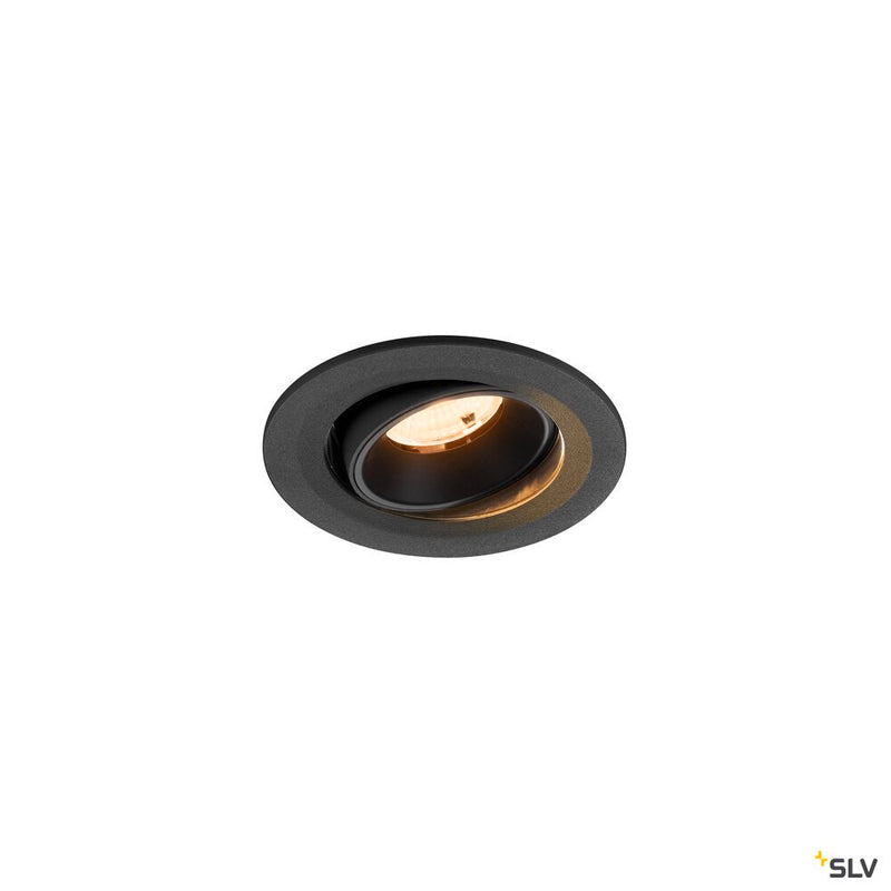 SLV 1009493 NUMINOS® MOVE S, Recessed ceiling light, 2700 K, 55°, IP20, round, black
