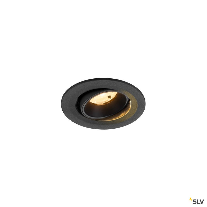 SLV 1009505 NUMINOS® MOVE S, Recessed ceiling light, 3000 K, 20°, IP20, round, black