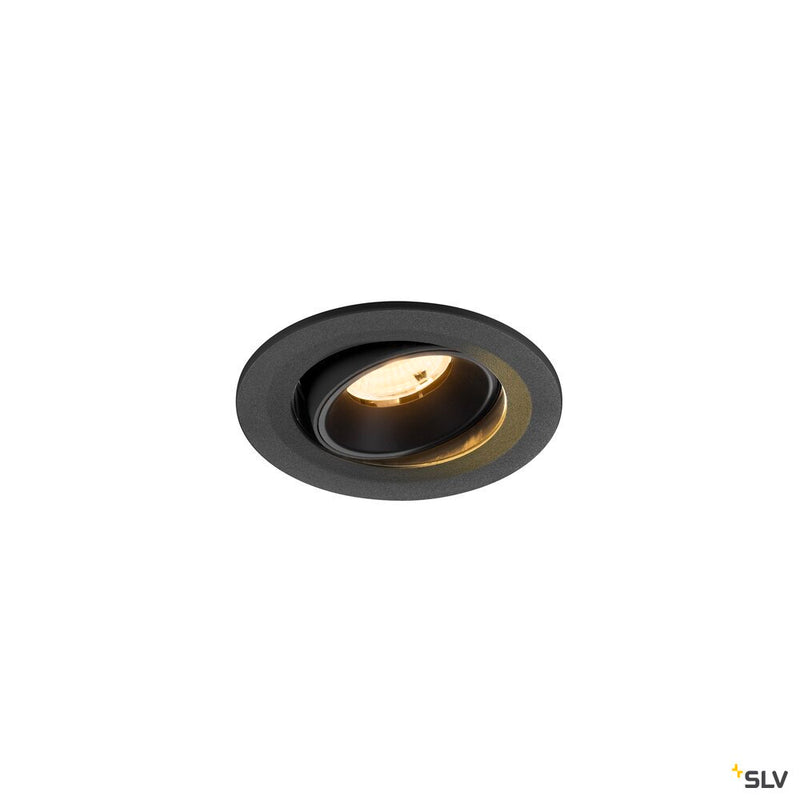SLV 1009511 NUMINOS® MOVE S, Recessed ceiling light, 3000 K, 55°, IP20, round, black