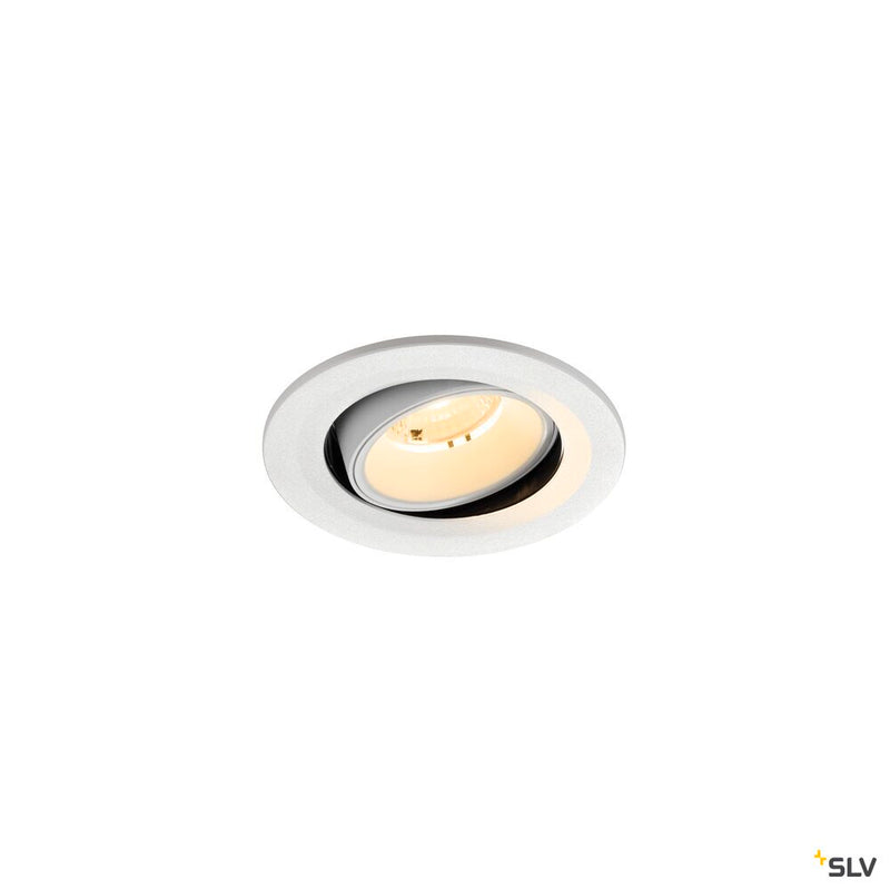 SLV 1009518 NUMINOS® MOVE S, Recessed ceiling light, 3000 K, 40°, IP20, round, white