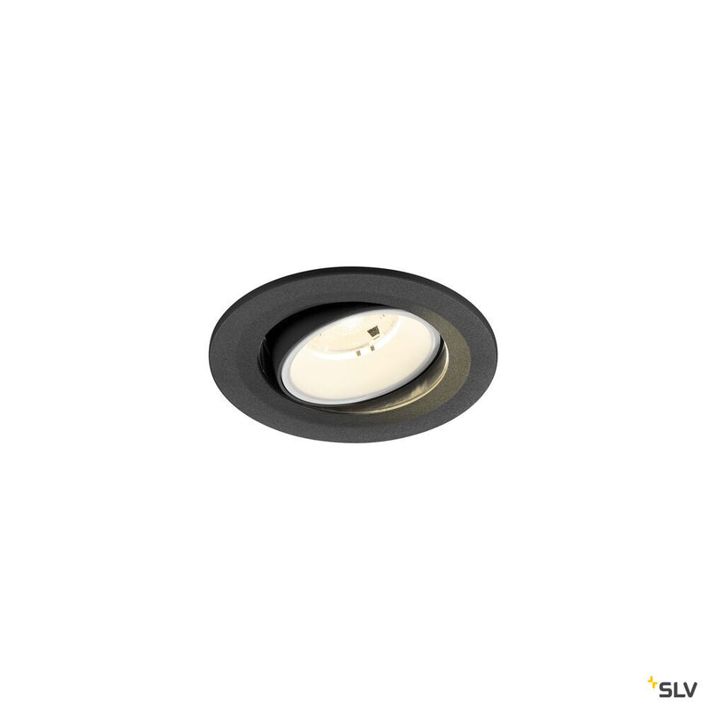 SLV 1009524 NUMINOS® MOVE S, Recessed ceiling light, 4000 K, 40°, IP20, round, black / white
