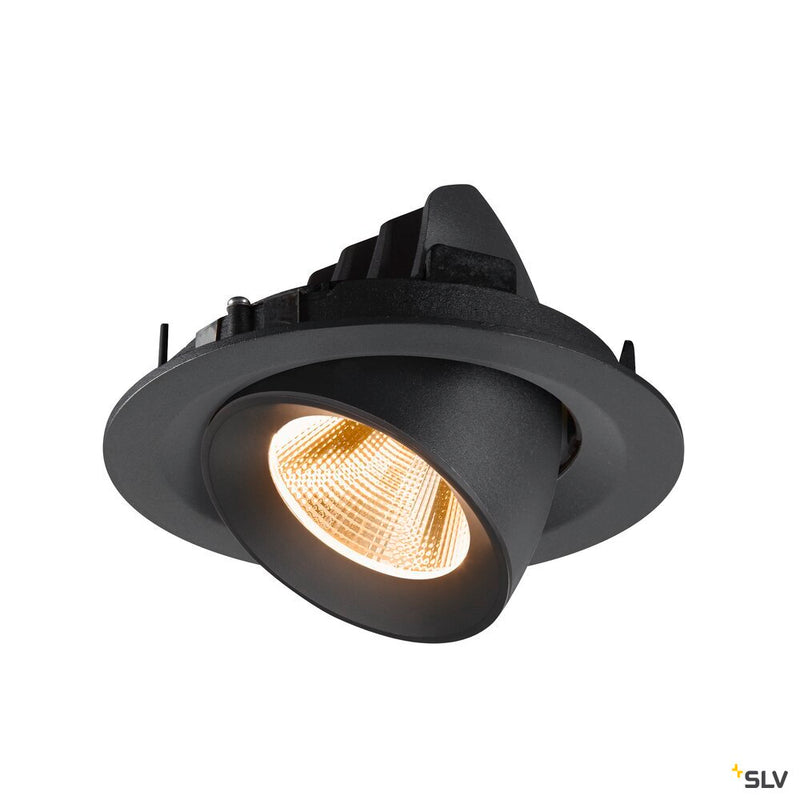 SLV 1009541 NUMINOS® GIMBLE M, Recessed ceiling light, 2700 K, 20°, black