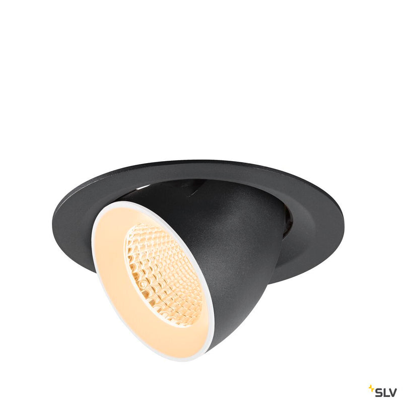 SLV 1009545 NUMINOS® GIMBLE M, Recessed ceiling light, 2700 K, 40°, black / white