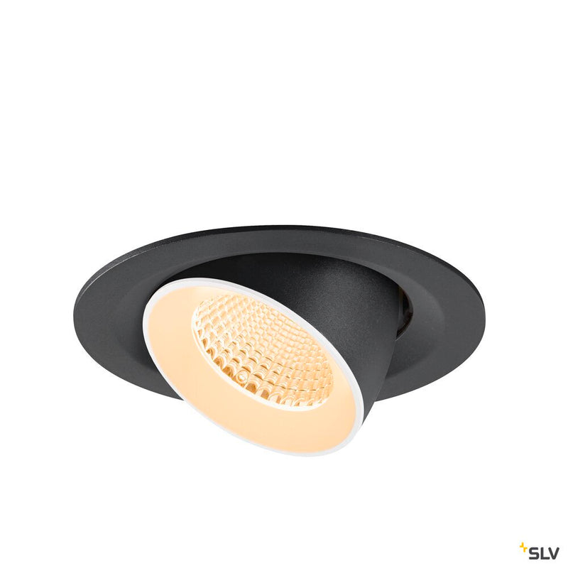 SLV 1009545 NUMINOS® GIMBLE M, Recessed ceiling light, 2700 K, 40°, black / white