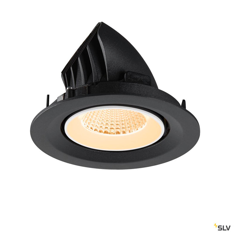 SLV 1009545 NUMINOS® GIMBLE M, Recessed ceiling light, 2700 K, 40°, black / white