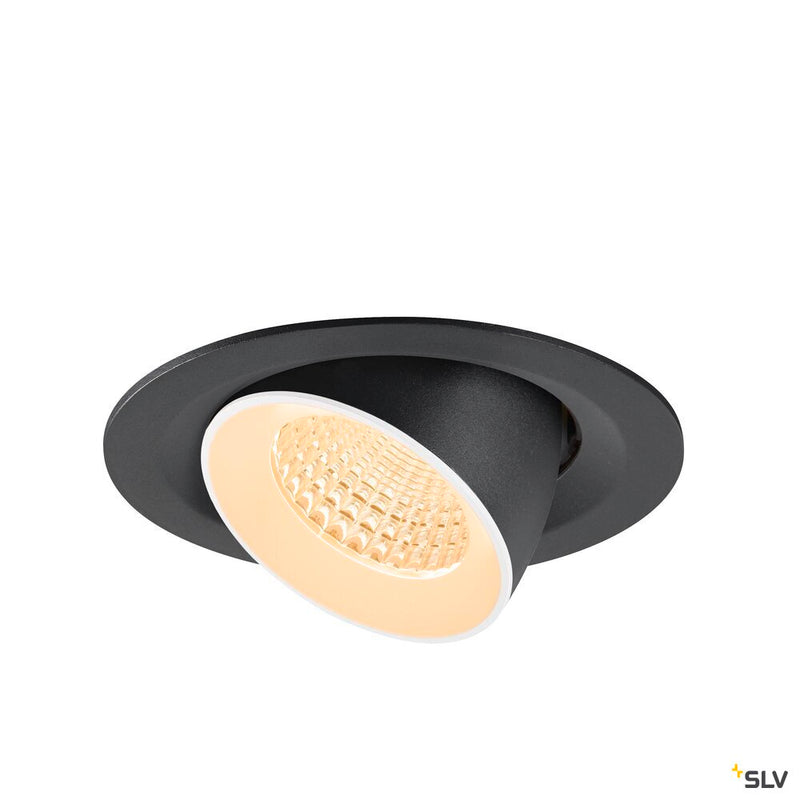 SLV 1009548 NUMINOS® GIMBLE M, Recessed ceiling light, 2700 K, 55°, black / white