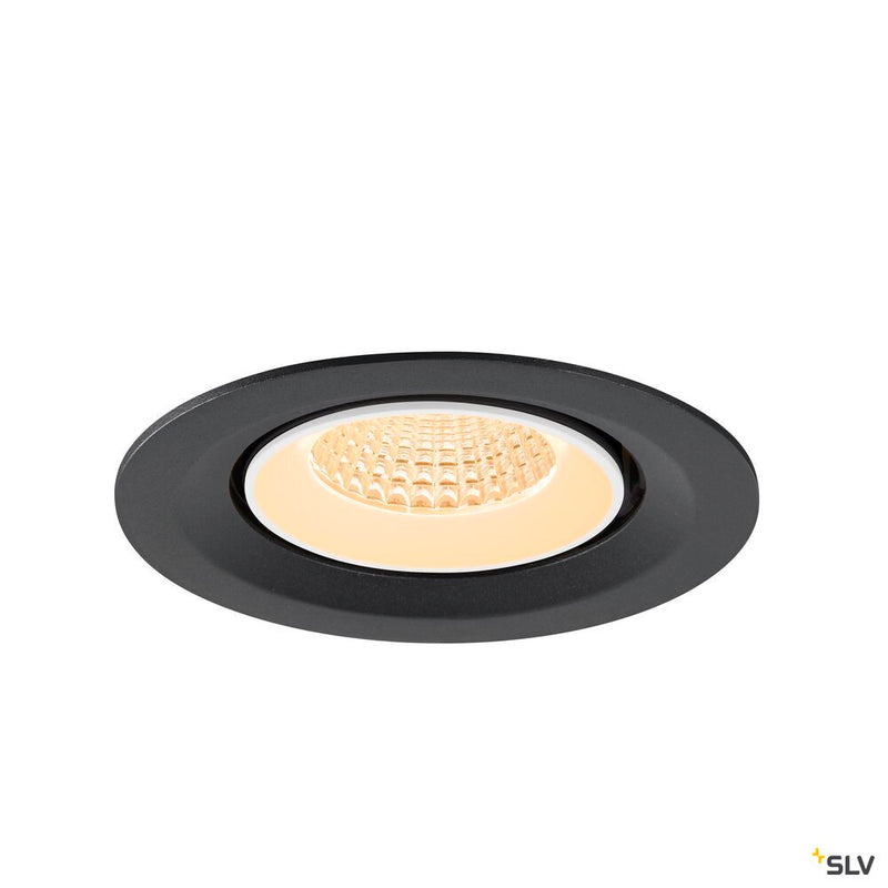 SLV 1009548 NUMINOS® GIMBLE M, Recessed ceiling light, 2700 K, 55°, black / white