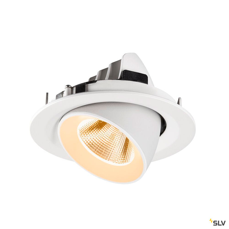 SLV 1009551 NUMINOS® GIMBLE M, Recessed ceiling light, 2700 K, 20°, white