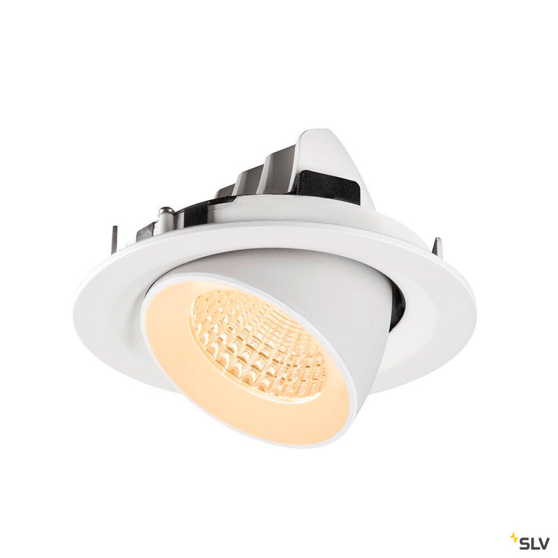 SLV 1009557 NUMINOS® GIMBLE M, Recessed ceiling light, 2700 K, 55°, white