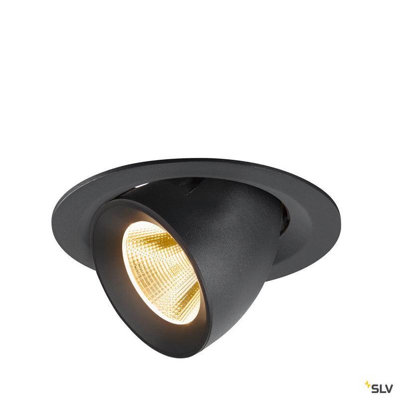 SLV 1009559 NUMINOS® GIMBLE M, Recessed ceiling light, 3000 K, 20°, black