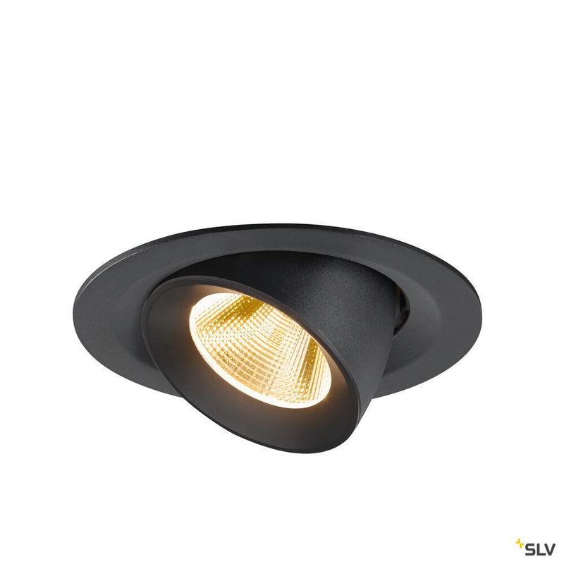 SLV 1009559 NUMINOS® GIMBLE M, Recessed ceiling light, 3000 K, 20°, black