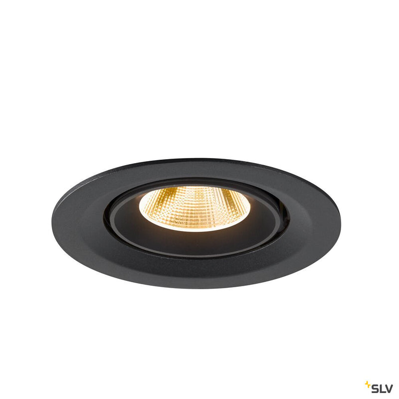 SLV 1009559 NUMINOS® GIMBLE M, Recessed ceiling light, 3000 K, 20°, black