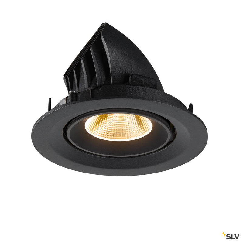 SLV 1009559 NUMINOS® GIMBLE M, Recessed ceiling light, 3000 K, 20°, black
