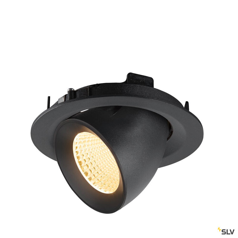 SLV 1009562 NUMINOS® GIMBLE M, Recessed ceiling light, 3000 K, 40°, black