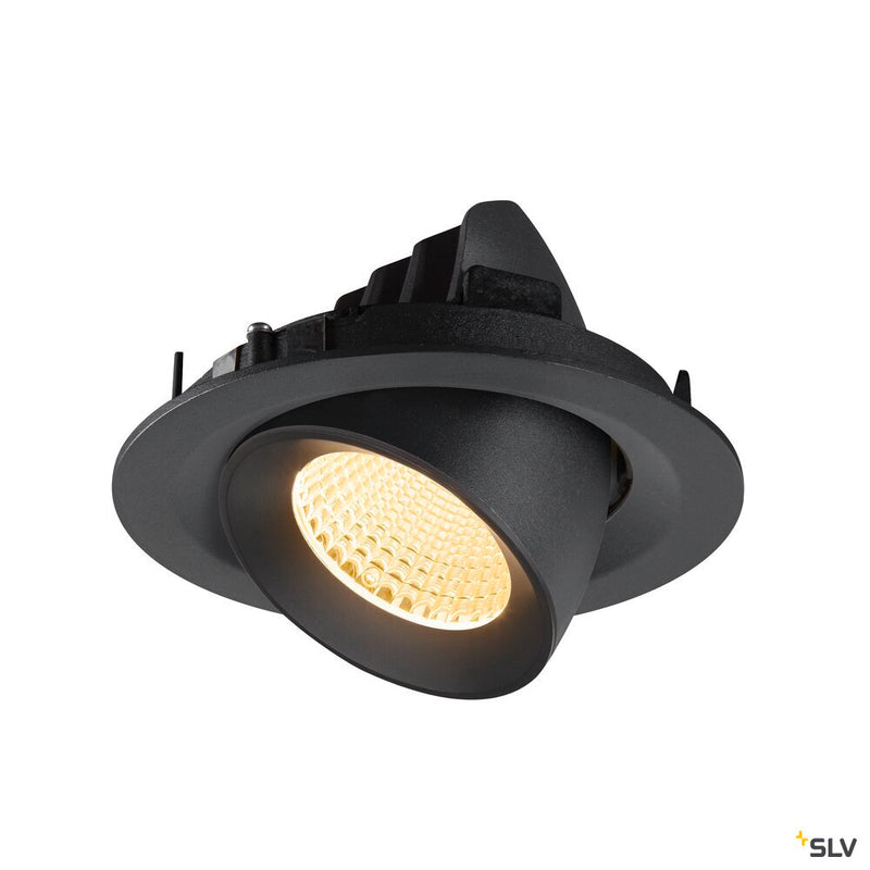 SLV 1009562 NUMINOS® GIMBLE M, Recessed ceiling light, 3000 K, 40°, black