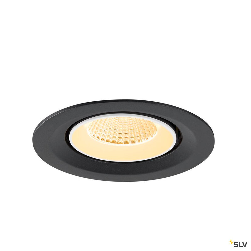 SLV 1009563 NUMINOS® GIMBLE M, Recessed ceiling light, 3000 K, 40°, black / white