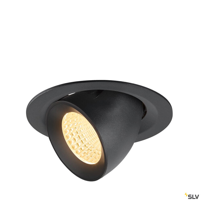 SLV 1009565 NUMINOS® GIMBLE M, Recessed ceiling light, 3000 K, 55°, black