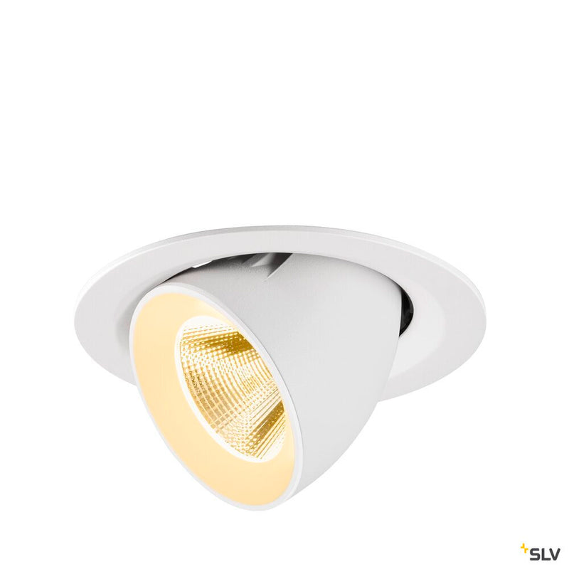 SLV 1009569 NUMINOS® GIMBLE M, Recessed ceiling light, 3000 K, 20°, white