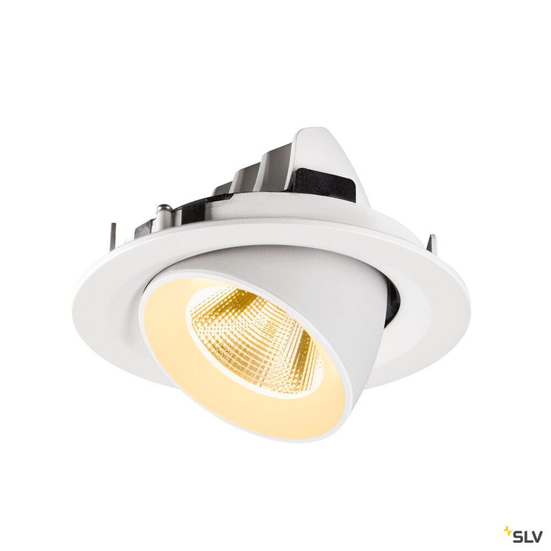 SLV 1009569 NUMINOS® GIMBLE M, Recessed ceiling light, 3000 K, 20°, white