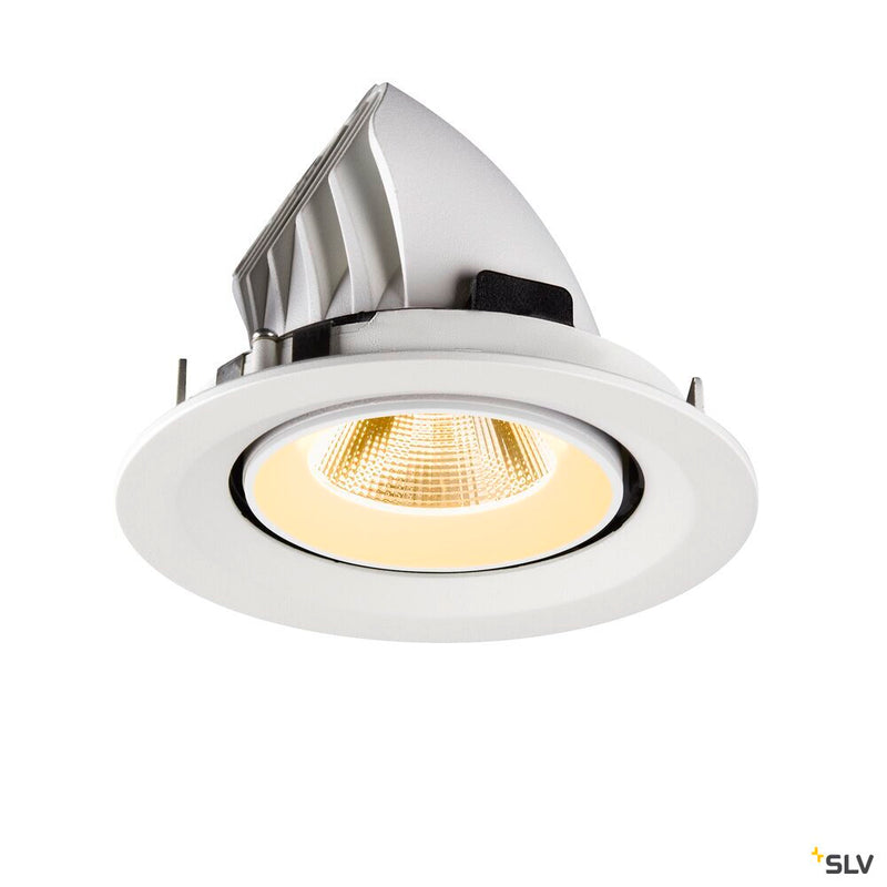 SLV 1009569 NUMINOS® GIMBLE M, Recessed ceiling light, 3000 K, 20°, white