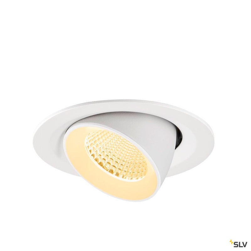SLV 1009572 NUMINOS® GIMBLE M, Recessed ceiling light, 3000 K, 40°, white