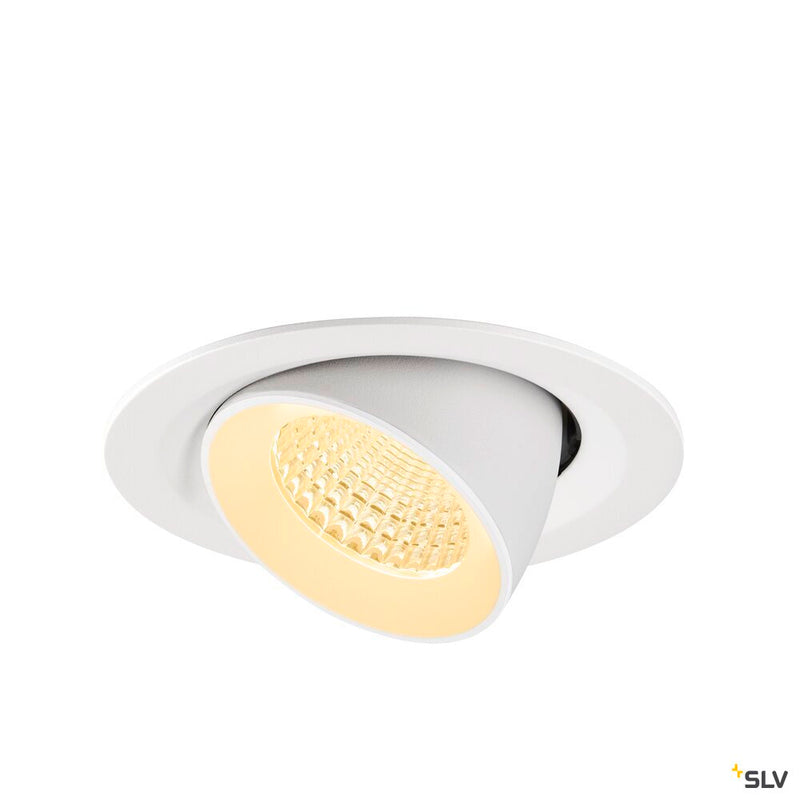 SLV 1009575 NUMINOS® GIMBLE M, Recessed ceiling light, 3000 K, 55°, white
