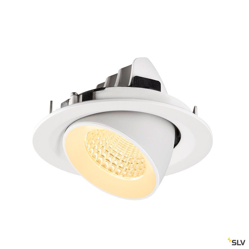 SLV 1009575 NUMINOS® GIMBLE M, Recessed ceiling light, 3000 K, 55°, white