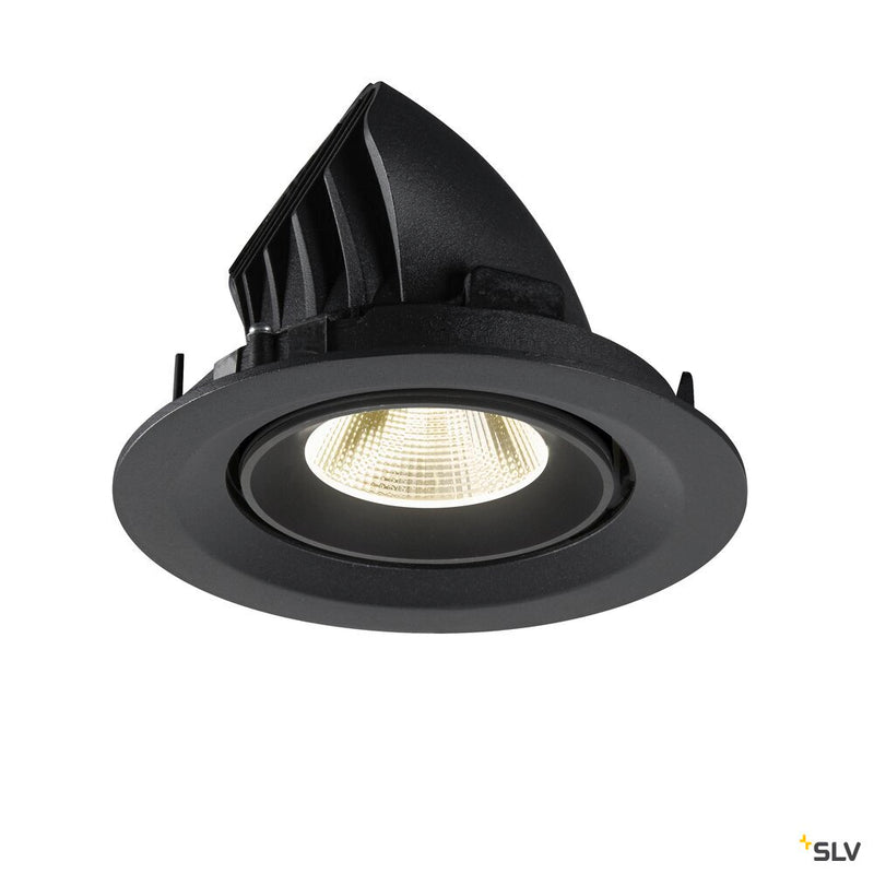 SLV 1009577 NUMINOS® GIMBLE M, Recessed ceiling light, 4000 K, 20°, black
