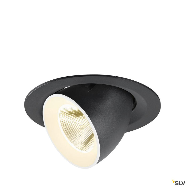SLV 1009578 NUMINOS® GIMBLE M, Recessed ceiling light, 4000 K, 20°, black / white