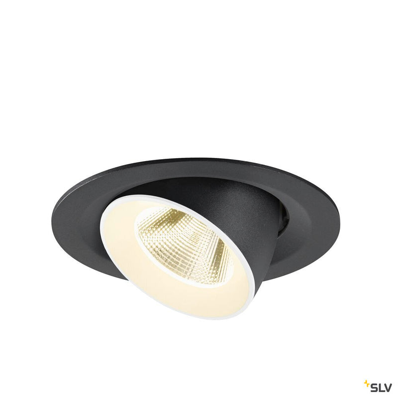 SLV 1009578 NUMINOS® GIMBLE M, Recessed ceiling light, 4000 K, 20°, black / white