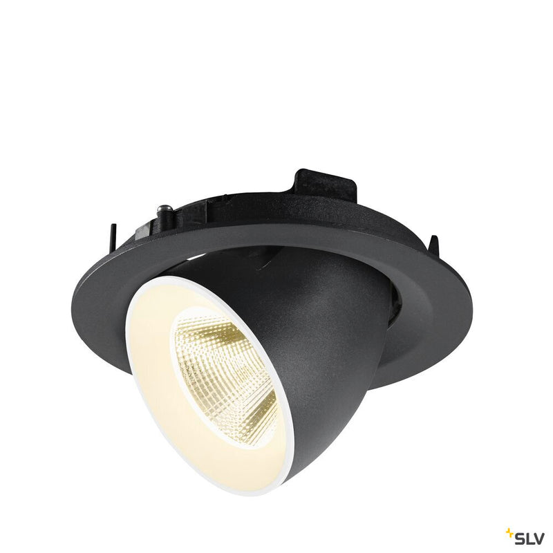 SLV 1009578 NUMINOS® GIMBLE M, Recessed ceiling light, 4000 K, 20°, black / white