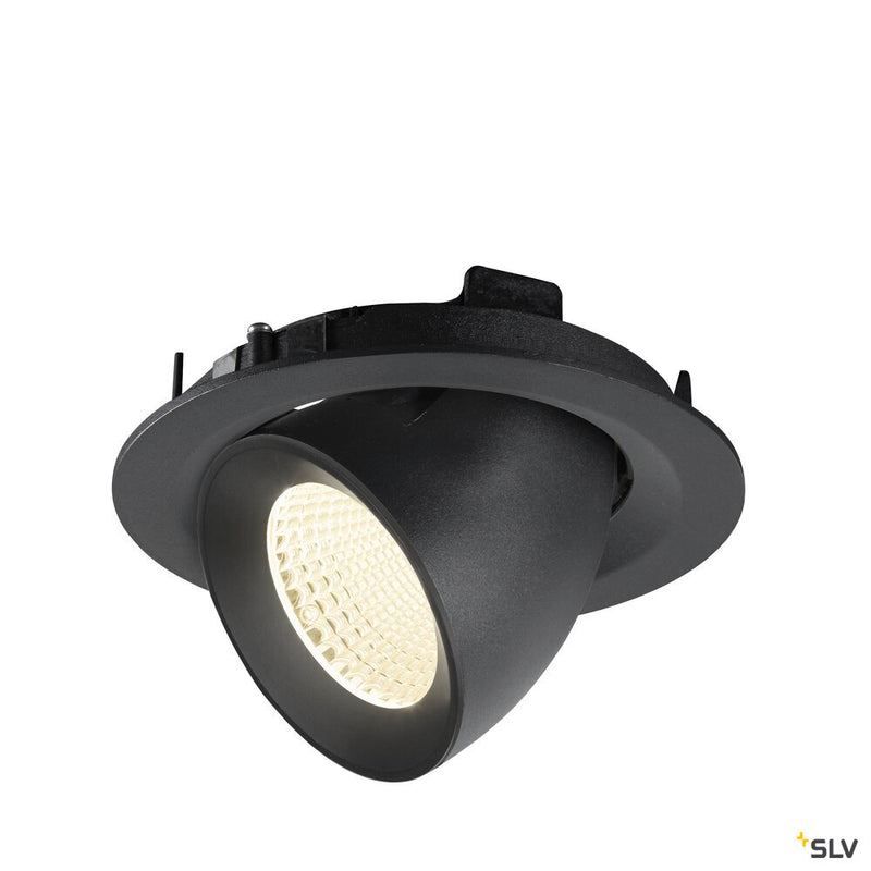 SLV 1009580 NUMINOS® GIMBLE M, Recessed ceiling light, 4000 K, 40°, black