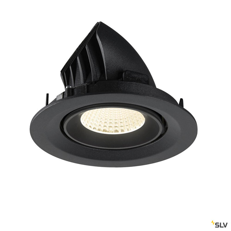 SLV 1009580 NUMINOS® GIMBLE M, Recessed ceiling light, 4000 K, 40°, black