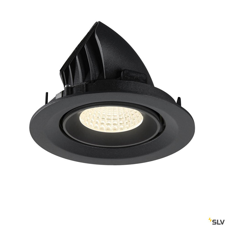SLV 1009583 NUMINOS® GIMBLE M, Recessed ceiling light, 4000 K, 55°, black