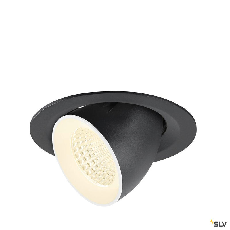 SLV 1009584 NUMINOS® GIMBLE M, Recessed ceiling light, 4000 K, 55°, black / white