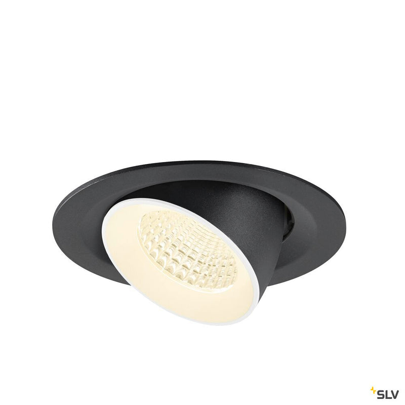 SLV 1009584 NUMINOS® GIMBLE M, Recessed ceiling light, 4000 K, 55°, black / white