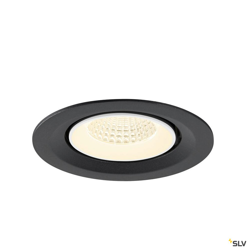 SLV 1009584 NUMINOS® GIMBLE M, Recessed ceiling light, 4000 K, 55°, black / white
