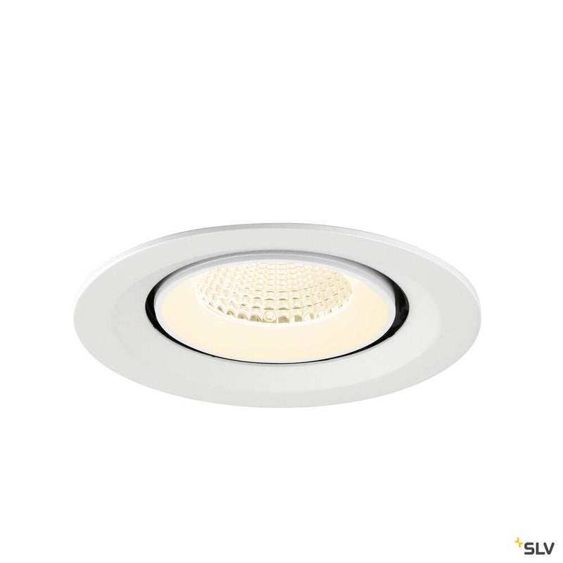 SLV 1009590 NUMINOS® GIMBLE M, Recessed ceiling light, 4000 K, 40°, white