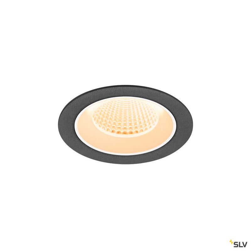SLV 1009599 NUMINOS® M, Recessed ceiling light, 2700 K, 40°, IP20, round, black / white