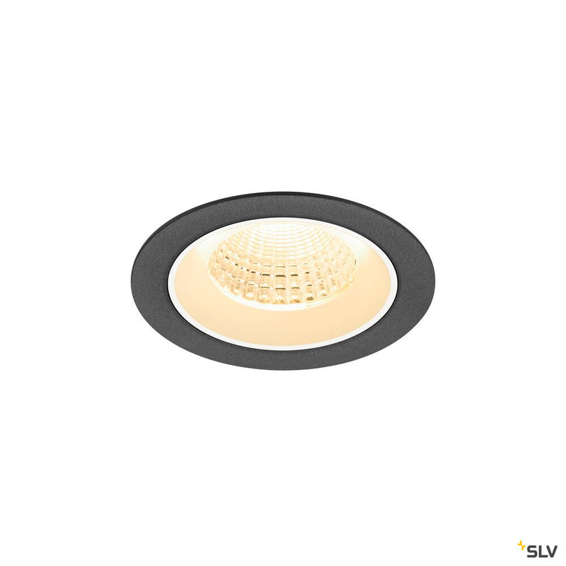 SLV 1009620 NUMINOS® M, Recessed ceiling light, 3000 K, 55°, IP20, round, black / white