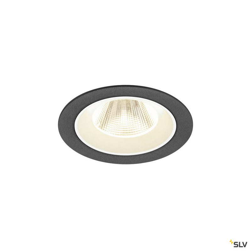 SLV 1009632 NUMINOS® M, Recessed ceiling light, 4000 K, 20°, IP20, round, black / white