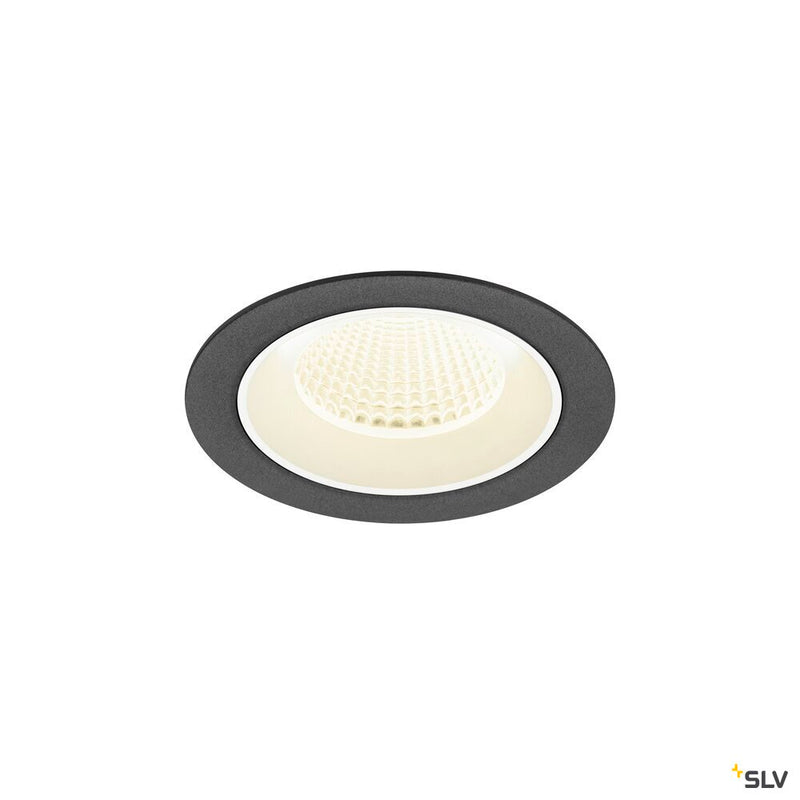 SLV 1009635 NUMINOS® M, Recessed ceiling light, 4000 K, 40°, IP20, round, black / white
