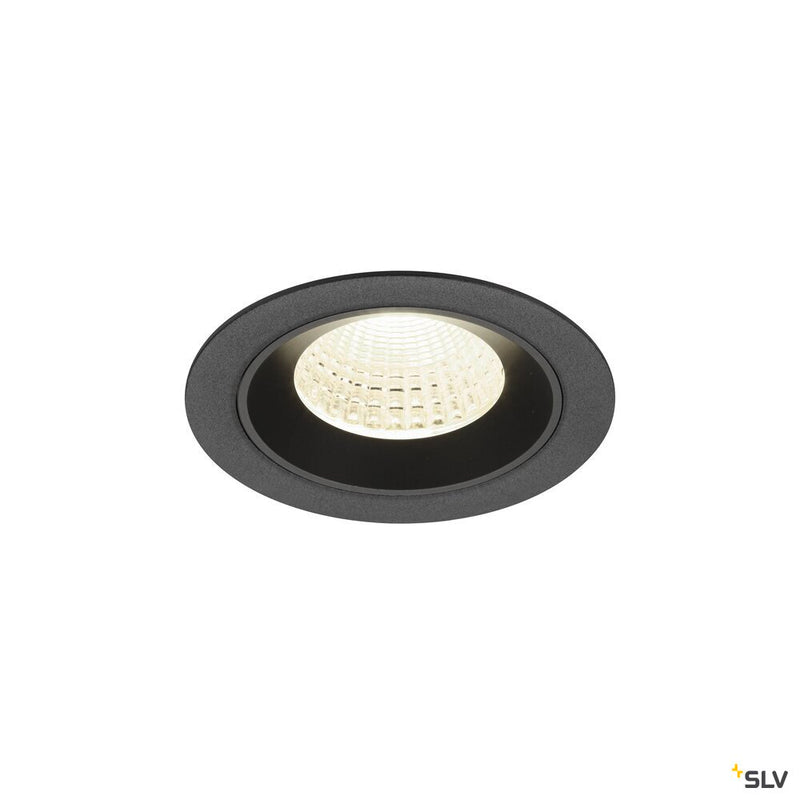 SLV 1009637 NUMINOS® M, Recessed ceiling light, 4000 K, 55°, IP20, round, black
