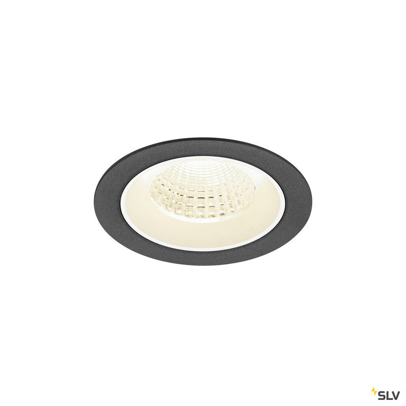 SLV 1009638 NUMINOS® M, Recessed ceiling light, 4000 K, 55°, IP20, round, black / white