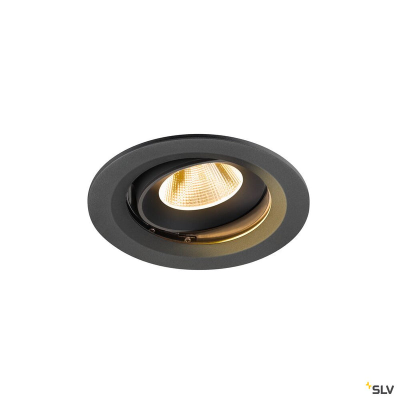 SLV 1009667 NUMINOS® MOVE M, Recessed ceiling light, 3000 K, 20°, IP20, round, black